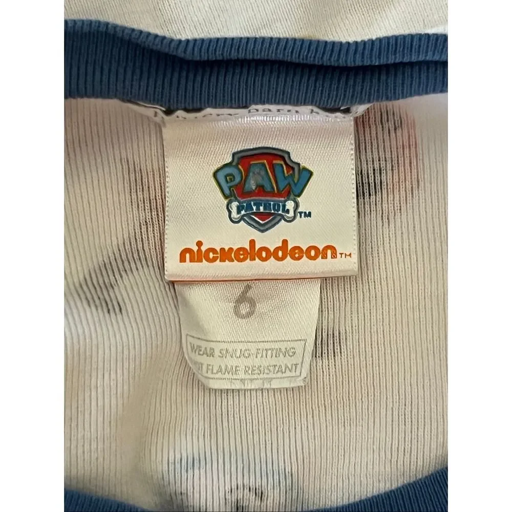 Pottery Barn Kids PAW PAW Patrol Nickelodeon Organic Cotton Pajama Set size 6 - Picture 5 of 6